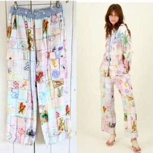 🌴Me369 Linen Blend Cargo Pants NWOT sz M